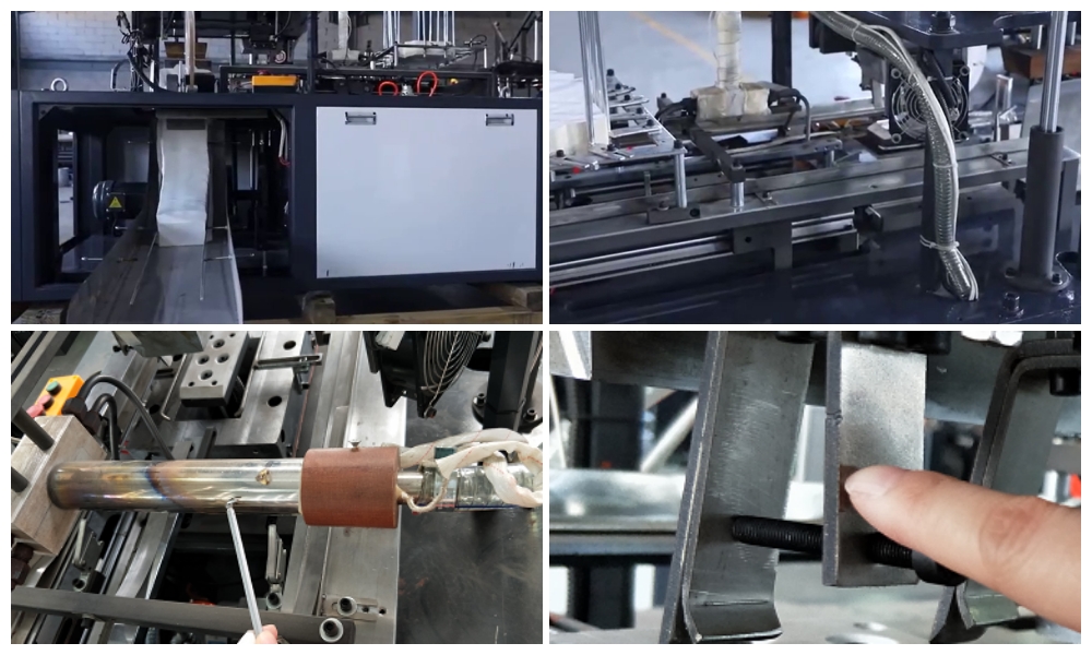 Mesin Pembentuk Kotak Makan Siang Otomatis (Mekanik)