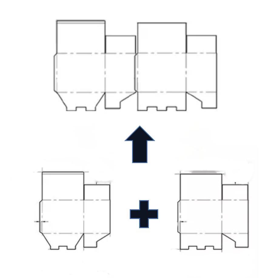Potongan Ganda Kecepatan Tinggi Semi-Auto Machine Gluer Machine (Multistation)