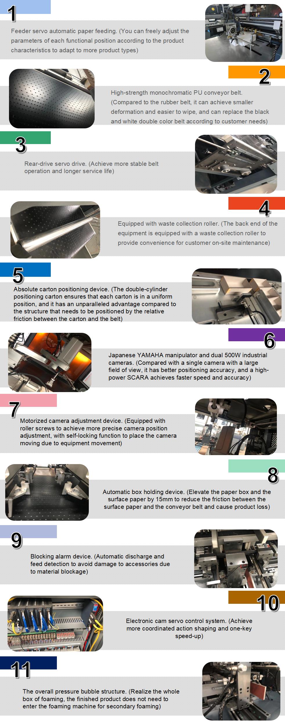 Mesin pembentukan lipat kotak kaku otomatis