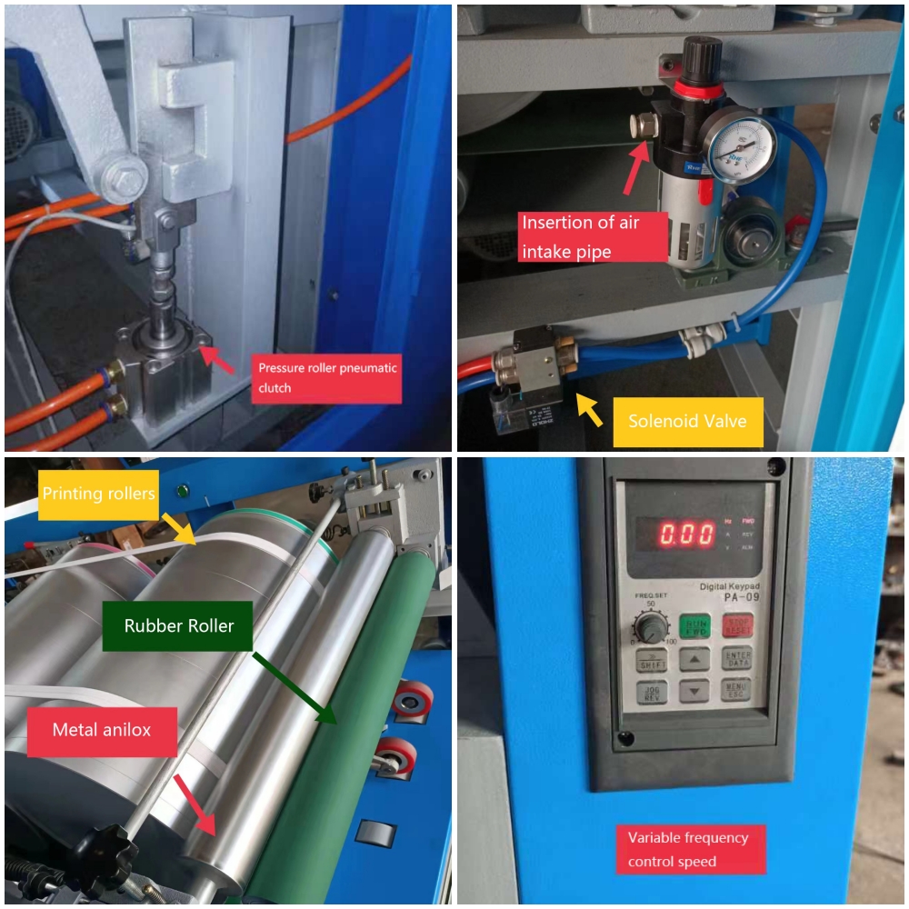 Tiga mesin cetak flexo warna