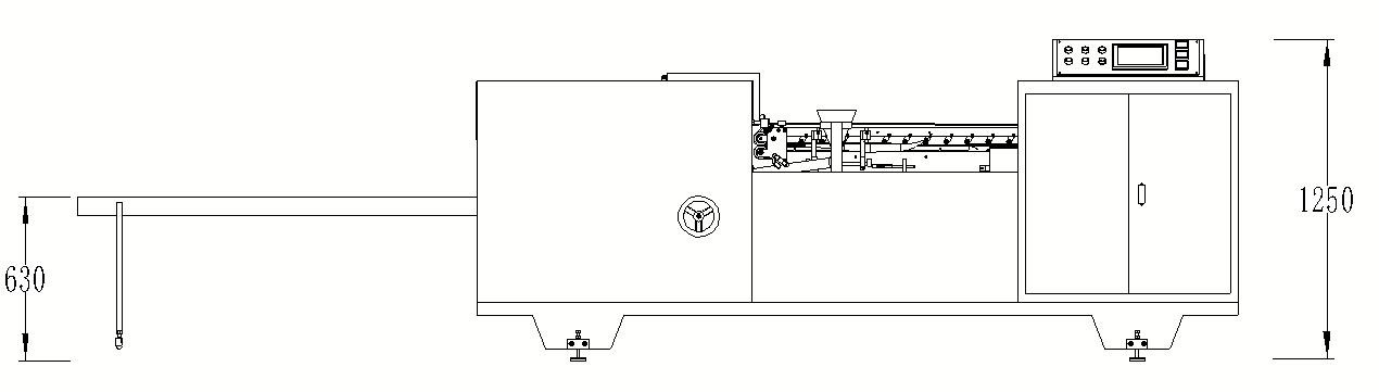 Tutup dan mesin pasting kotak bawah
