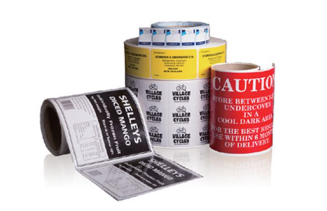 Label mesin pemotong mati