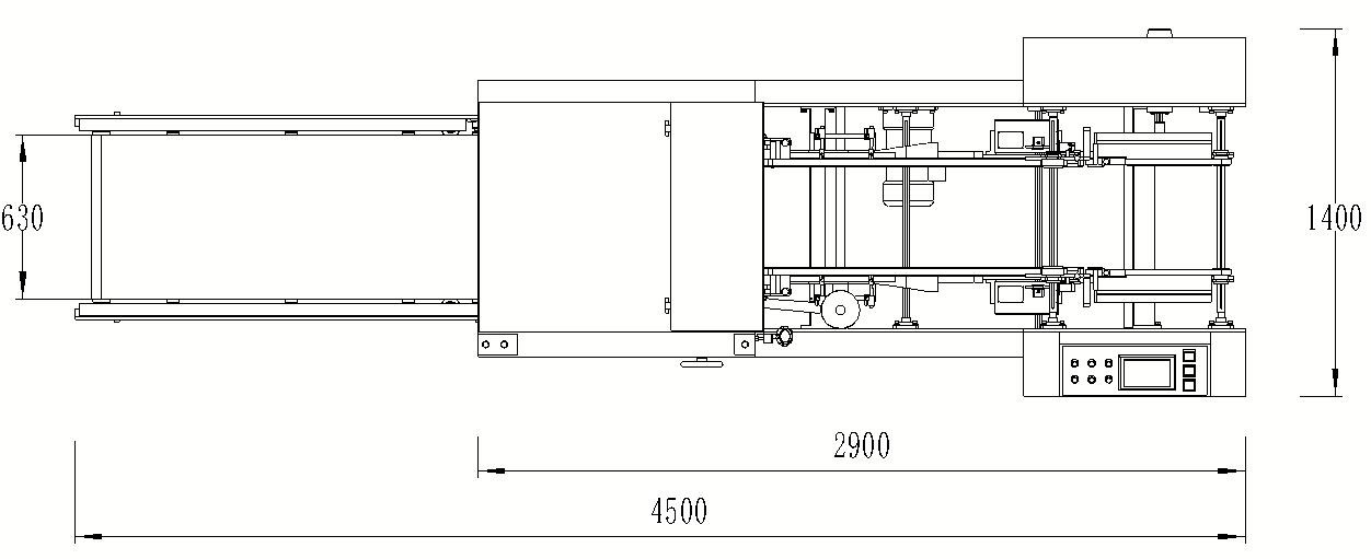 Tutup dan mesin pasting kotak bawah